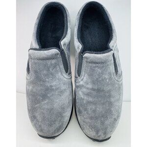 LL Bean Women's Size 10M Slip On Comfort Casual Gray Suede Shoes Charcoal Clogs